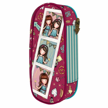 Astuccio Scuola Gorjuss Fireworks Rosso Granato (10 x 23 x 6 cm)