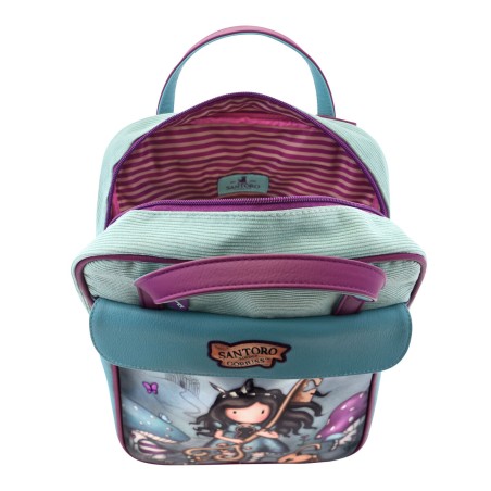 Zaino Gorjuss Curiosity Grigio Verde (27 x 10 x 37 cm)