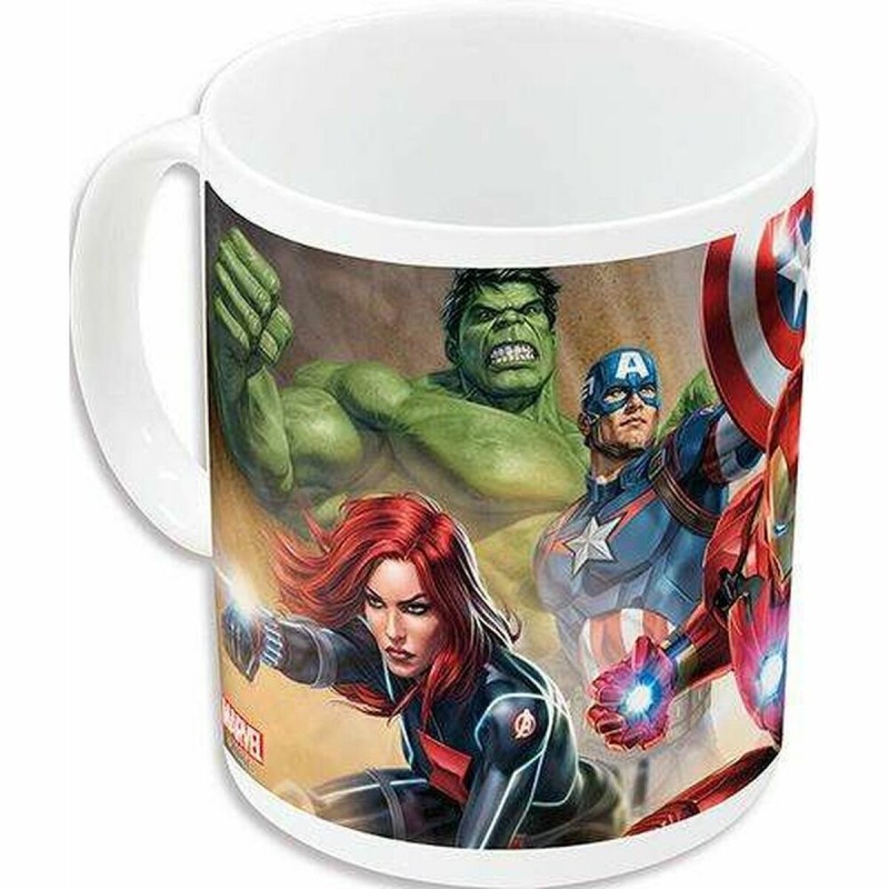 Tazza Mug The Avengers Infinity Bianco Ceramica Rosso (350 ml) Tazza Mug The Avengers Infinity Bianco Ceramica Rosso (350 ml)