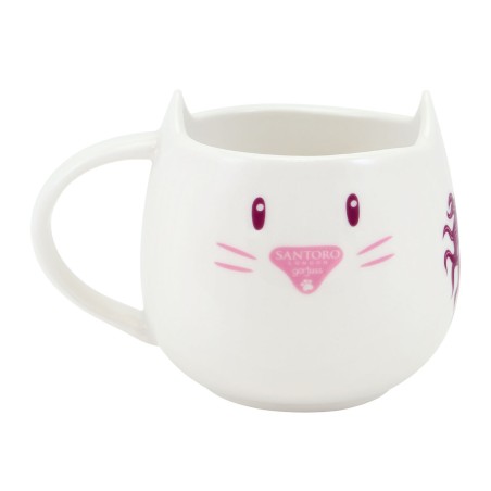 Tazza con Piatto Gorjuss Purrrrrfect love Ceramica Sottobicchieri Tazza