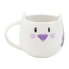 Tazza con Piatto Gorjuss Smitten kitten Bianco Nero Ceramica Sottobicchieri Tazza