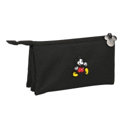 Portaoggetti Triplo Mickey Mouse Clubhouse Premium Nero 22 x 12 x 3 cm