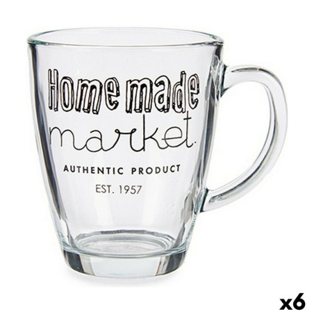 Tazza Mug Vivalto Market Trasparente 320 ml (6 Unità)