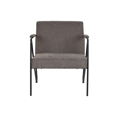 Poltrona DKD Home Decor Grigio Metallo Poliestere (64 x 69,5 x 76 cm)