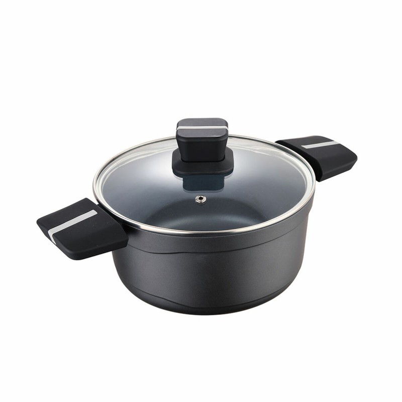 Casseruola con coperchio San Ignacio Bistro SG6426 Nero opaco Ø 24 x 12 cm 4 L Casseruola con coperchio San Ignacio Bistro SG6426 Nero opaco Ø 24 x 12 cm 4 L