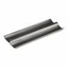 Stampo per Baguette Kinvara CK62863-21 Grigio scuro Metallo Acciaio al carbonio 16 x 2,5 x 38 cm Pane (12 Unità)