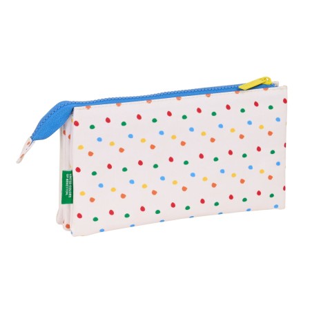 Portaoggetti Triplo Benetton Topitos Bianco (22 x 12 x 3 cm)