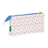 Portaoggetti Triplo Benetton Topitos Bianco (22 x 12 x 3 cm)