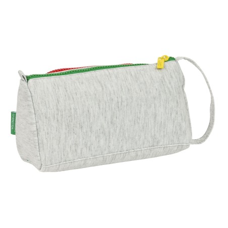 Astuccio Scuola Benetton Pop Grigio 20 x 11 x 8.5 cm