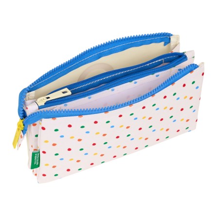 Portaoggetti Triplo Benetton Topitos Bianco (22 x 12 x 3 cm)