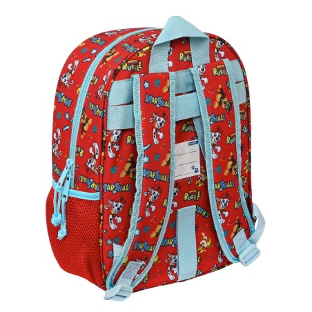 Zaino per Bambini The Paw Patrol Funday Rosso Azzurro Chiaro (26 x 34 x 11 cm)
