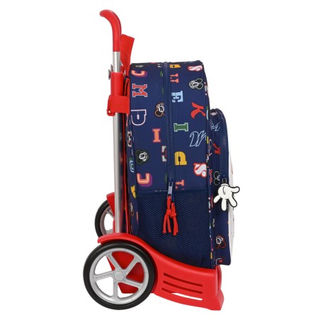 Trolley per la Scuola Mickey Mouse Clubhouse Only one Blu Marino 33 x 42 x 14 cm