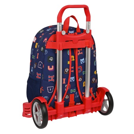 Trolley per la Scuola Mickey Mouse Clubhouse Only one Blu Marino 33 x 42 x 14 cm