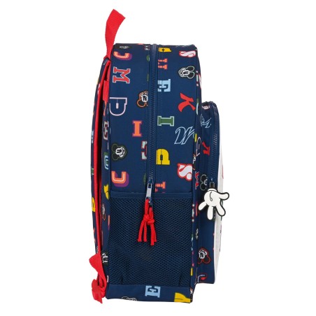 Zaino Scuola Mickey Mouse Clubhouse Only one Blu Marino 33 x 42 x 14 cm