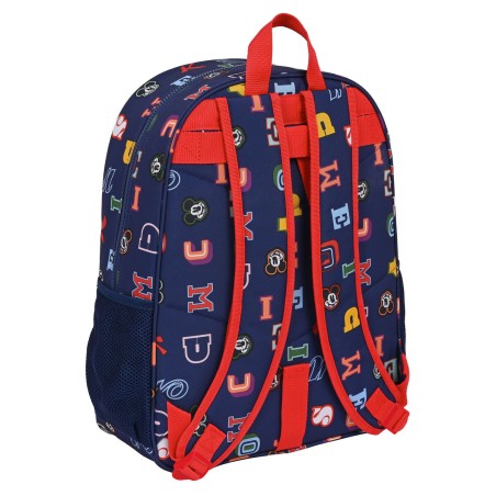 Zaino Scuola Mickey Mouse Clubhouse Only one Blu Marino 33 x 42 x 14 cm