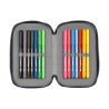 Astuccio per la Scuola con Accessori El Niño Bahia Azzurro 12.5 x 19.5 x 4 cm (28 Pezzi)