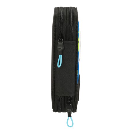 Astuccio per la Scuola con Accessori El Niño Green bali Nero 12.5 x 19.5 x 4 cm (28 Pezzi)