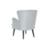 Poltrona DKD Home Decor Nero Metallo Blu cielo (76 x 76 x 82 cm)