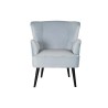 Poltrona DKD Home Decor Nero Metallo Blu cielo (76 x 76 x 82 cm)