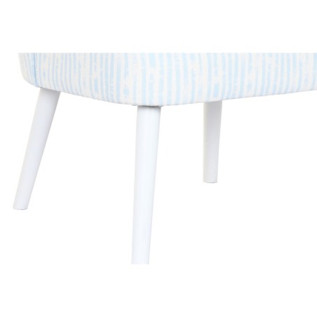 Poltrona DKD Home Decor 73 x 67 x 85 cm Azzurro Legno Bianco