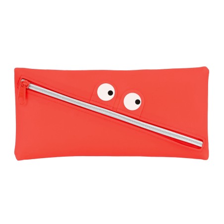 Astuccio Scuola Safta   Viso 22 x 11 x 1 cm Rosso