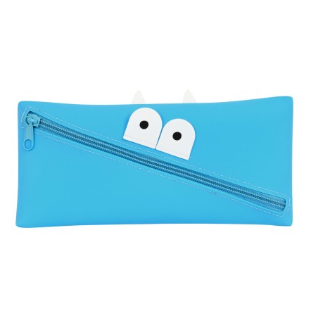 Astuccio Scuola Safta   Viso 22 x 11 x 1 cm Azzurro