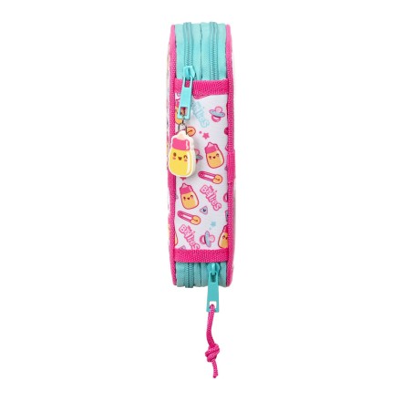Astuccio Doppio The Bellies Bianco Viola Turchese 12.5 x 19.5 x 4 cm (28 Pezzi)