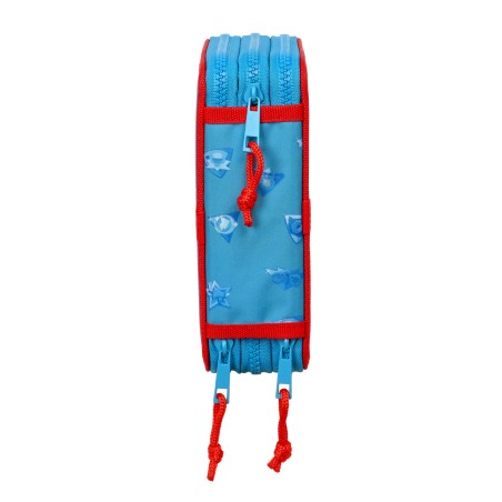 Plumier Triplo SuperThings Rescue force 12.5 x 19.5 x 5.5 cm Azzurro (36 Pezzi)