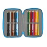 Plumier Triplo SuperThings Rescue force 12.5 x 19.5 x 5.5 cm Azzurro (36 Pezzi)