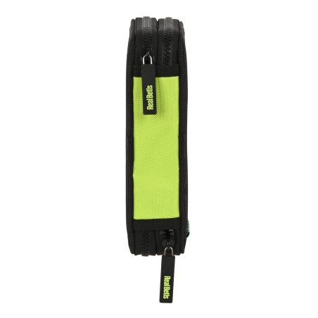 Astuccio Doppio Real Betis Balompié Nero Lime 12.5 x 19.5 x 4 cm (28 Pezzi)