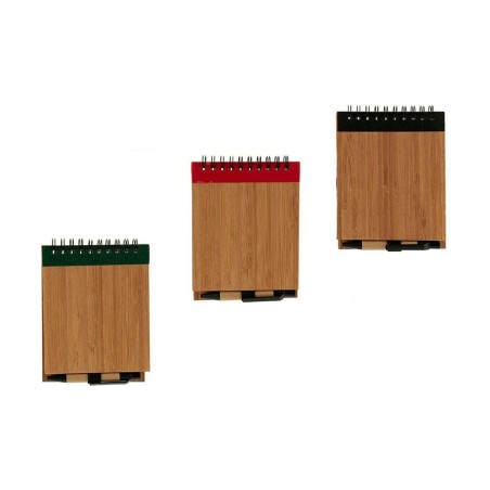 Quaderno ad Anelli con Penna Pincello AR1810135 1 x 10 x 13 cm Bambù (24 Unità)