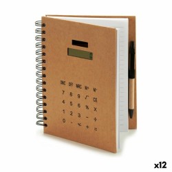 Quaderno ad Anelli con Penna Pincello AR1810114 2,5 x 21 x 18 cm Calcolatrice (12 Unità)