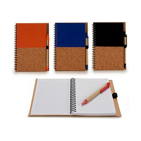 Quaderno ad Anelli con Penna Pincello 1711112 12,5 x 18 cm Legno (12 Unità)