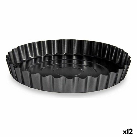 Stampo da Forno Kinvara CK56493 Grigio scuro Metallo Acciaio al carbonio Ø 28 cm (12 Unità)