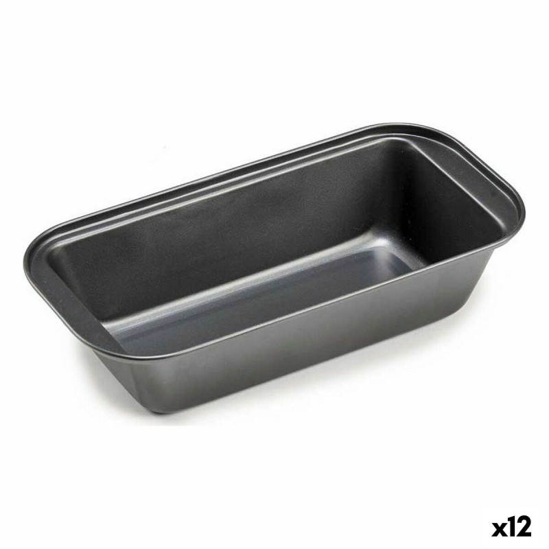 Stampo Rettangolare Kinvara CK80899 Grigio scuro Metallo Acciaio al carbonio (12 Unità) Stampo Rettangolare Kinvara CK80899 Grigio scuro Metallo Acciaio al carbonio (12 Unità)