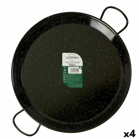 Padella Nero Acciaio Smaltato Ø 46 cm (4 Unità)