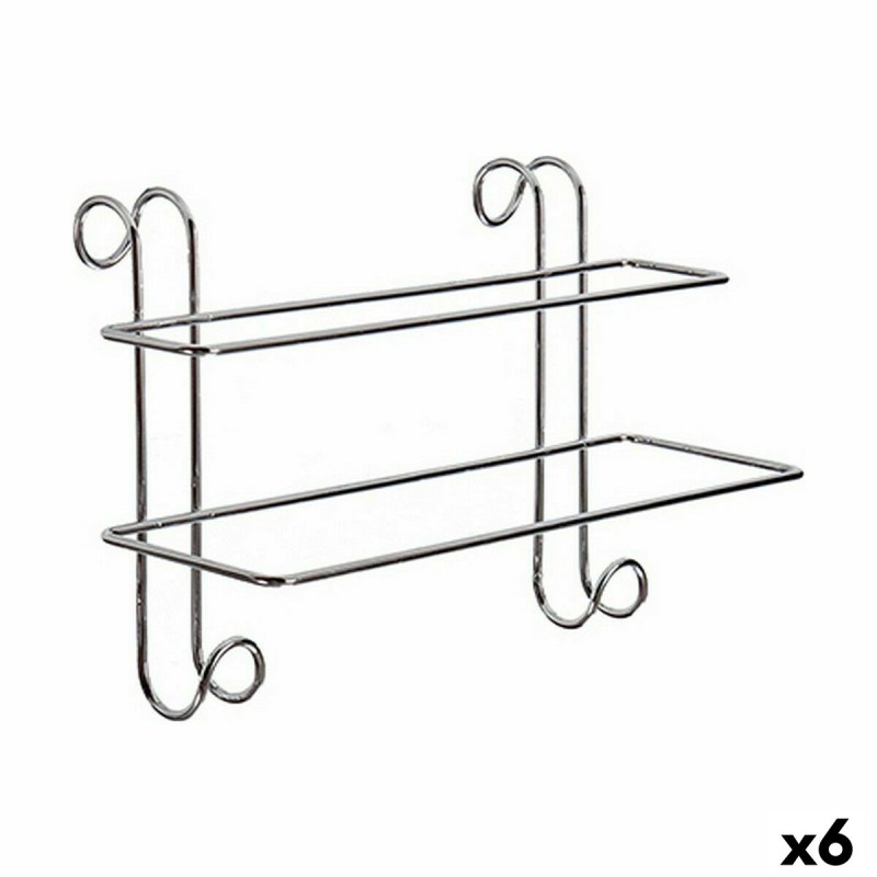 Portasciugamani W4294 Argentato Metallo 14 x 20 x 39 cm (6 Unità) Portasciugamani W4294 Argentato Metallo 14 x 20 x 39 cm (6 Unità)