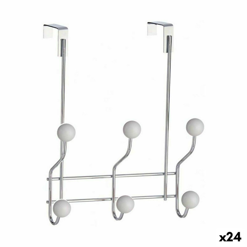 Appendiabiti per Porte Berilo W4742-6H Bianco Metallo Plastica 10 x 22 x 26 cm (24 Unità) Appendiabiti per Porte Berilo W4742-6H Bianco Metallo Plastica 10 x 22 x 26 cm (24 Unità)