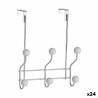 Appendiabiti per Porte Berilo W4742-6H Bianco Metallo Plastica 10 x 22 x 26 cm (24 Unità)