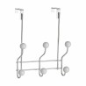 Appendiabiti per Porte Berilo W4742-6H Bianco Metallo Plastica 10 x 22 x 26 cm (24 Unità)