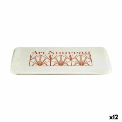 Tappeto da bagno Berilo Art Nouveau Bianco Bronce 40 x 1,5 x 60 cm (12 Unità)