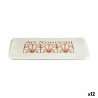 Tappeto da bagno Berilo Art Nouveau Bianco Bronce 40 x 1,5 x 60 cm (12 Unità)