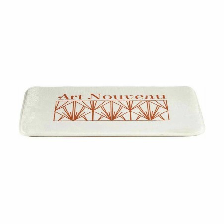 Tappeto da bagno Berilo Art Nouveau Bianco Bronce 40 x 1,5 x 60 cm (12 Unità)