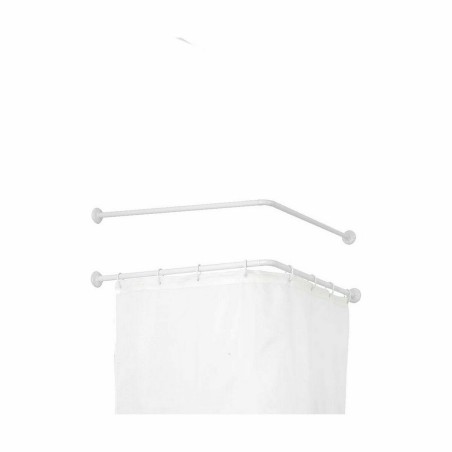 Bastone per Tende Berilo B0769L Bianco Alluminio 80 cm Di Doccia (24 Unità)