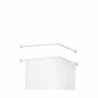 Bastone per Tende Berilo B0769L Bianco Alluminio 80 cm Di Doccia (24 Unità)