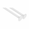 Bastone per Tende Berilo B0769L Bianco Alluminio 80 cm Di Doccia (24 Unità)