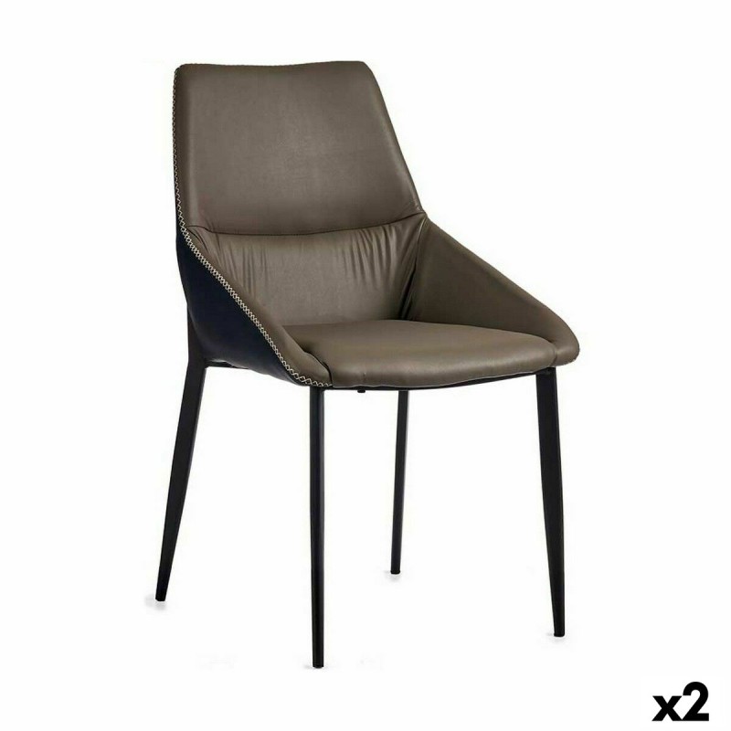 Poltrona Intrecciato Azzurro Grigio Acciaio 50 x 87 x 61 cm (2 Unità) Poltrona Intrecciato Azzurro Grigio Acciaio 50 x 87 x 61 cm (2 Unità)