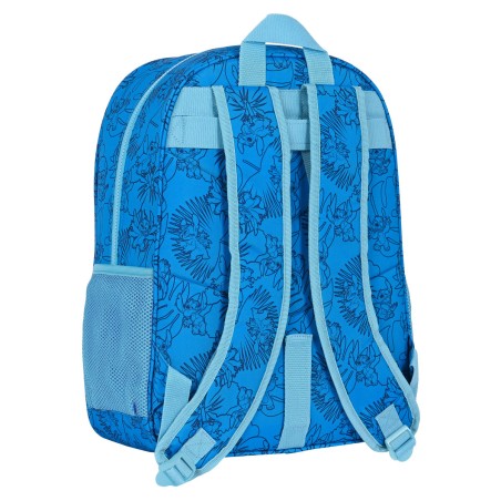 Zaino Scuola Stitch Azzurro 33 x 42 x 14 cm