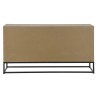 Credenza DKD Home Decor Nero Naturale Metallo Legno MDF 120 x 40 x 64 cm