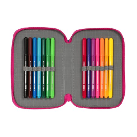 Astuccio Doppio Pinypon Azzurro Rosa 12.5 x 19.5 x 4 cm (28 Pezzi)